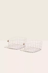 Open Spaces Medium Wire Baskets - Set Of 2 In Metallic