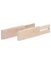 Open Spaces Set Of 2 Drawer Dividers In Brown