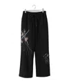 Open Yy Argyle Patched Trousers In Black