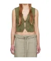 Open Yy Argyle Vest In Brown