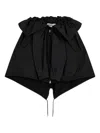 Open Yy Asymmetric Mini Skirt In Black