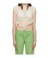 Open Yy Asymmetrical Vest In Neutral