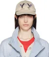 Open Yy Beige 'yy' Gradient Ball Cap In Beige