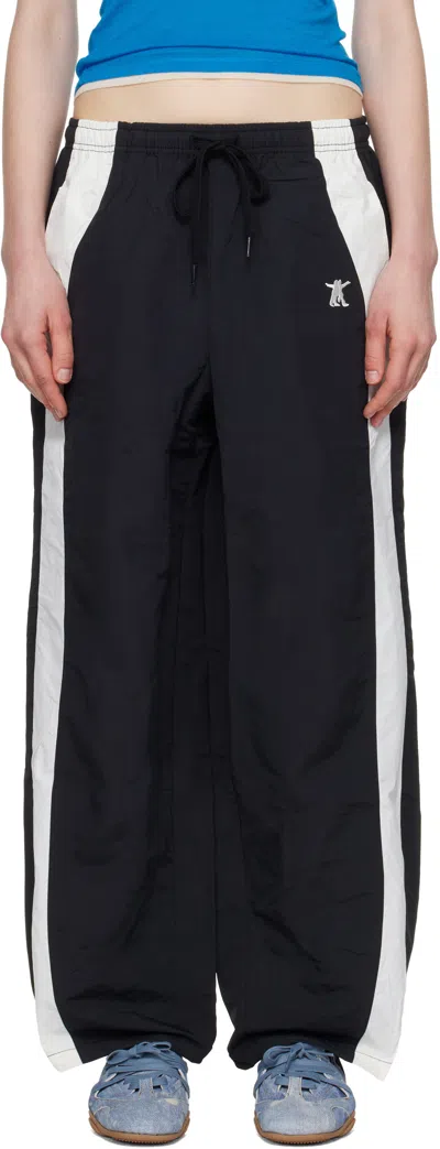 Open Yy Black & White Yy Color Block Lounge Pants