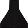 Open Yy Black Button Up Neck Layer Collar In Black