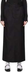 Open Yy Black Fly Out Maxi Skirt In Black