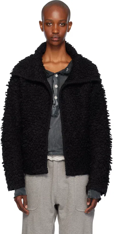 Open Yy Black Loopy Knit Cardigan