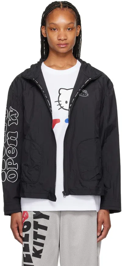 Open Yy Black Printed Jacket