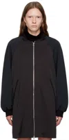 Open Yy Black Souvenir Bomber Jacket In Black