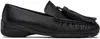 Open Yy Black Tassel Loafers In Black