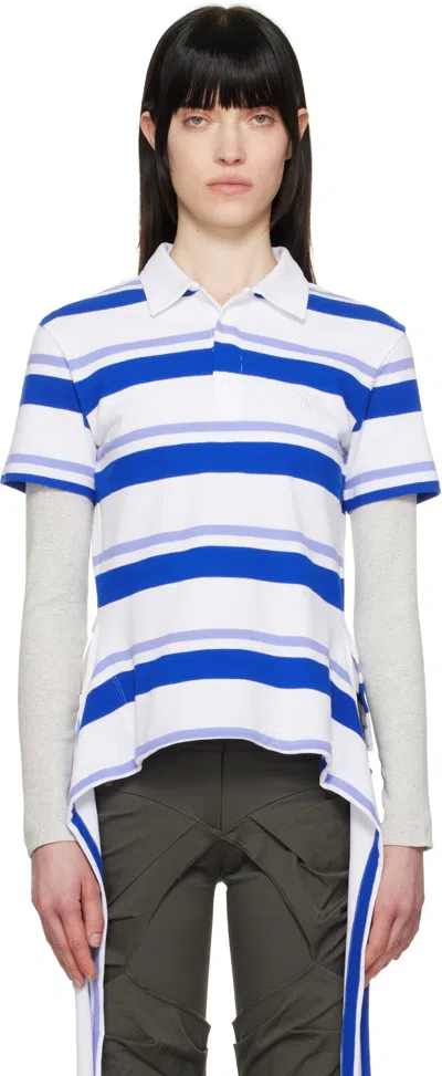 Open Yy Blue Trim Polo