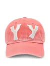 Open Yy Bone-lettering Baseball Cap In Pink