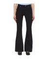 Open Yy Bootcut Trousers In Black