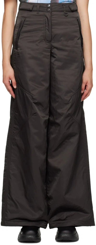Open Yy Brown Wide-leg Trousers
