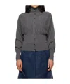 Open Yy Button-front Cropped Cardigan In Multi