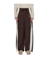 Open Yy Panelled Drawstring Track Pants In Brown