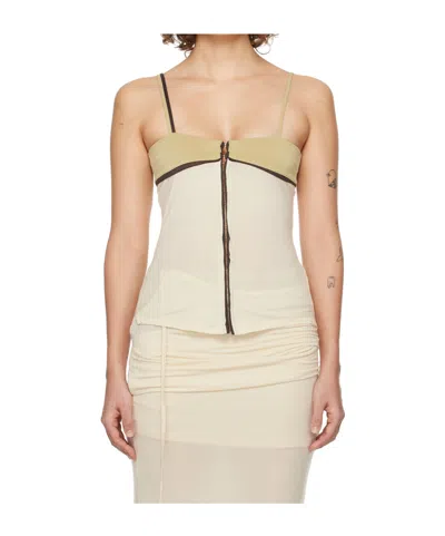 OPEN YY CONTRAST TRIM VEST