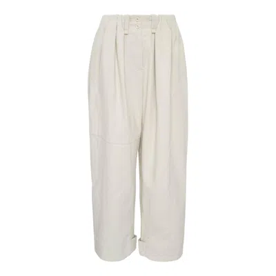 Open Yy Corduroy Full Gather Pants In Neutral