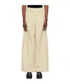 Open Yy Beige Corduroy Wide-leg Trousers In Neutral
