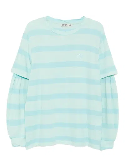 OPEN YY COTTON STRIPED T-SHIRT