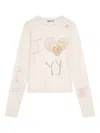 Open Yy Crew Neck T-shirt In Neutral