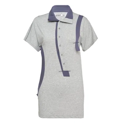 OPEN YY CURVED BUTTON PANEL TEE