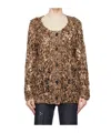 Open Yy Diamond Check Mesh Cardigan In Brown