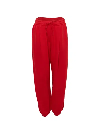 Open Yy Drawstring-waist Track Pants In Red
