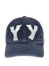 Open Yy Embroidered Baseball Cap In Blue