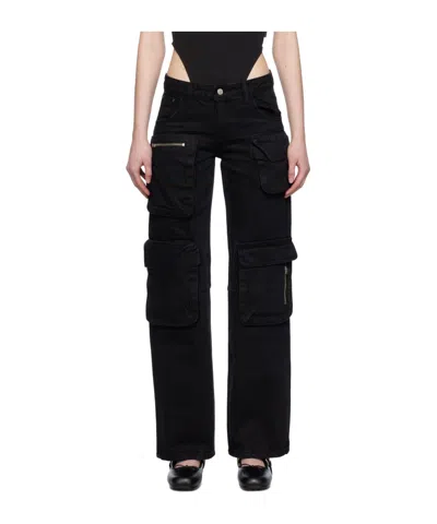 Open Yy Faded Jeans In Black