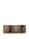 Open Yy Faux-fur Elastic Headband In Brown