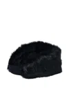 Open Yy Faux-fur Hairband In Black