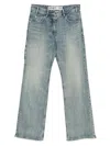 Open Yy Frayed-hem Jeans In Blue