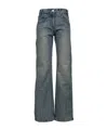 Open Yy Frayed-hem Jeans In Blue