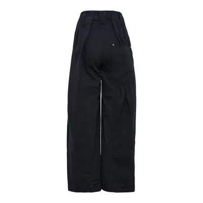 Open Yy Full Gather Pants In Black