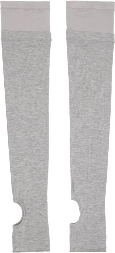 Open Yy Gray High Socks