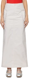 Open Yy Gray Layered Maxi Skirt In Gray