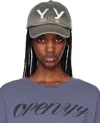 Open Yy Gray 'yy' Gradient Ball Cap In Gray