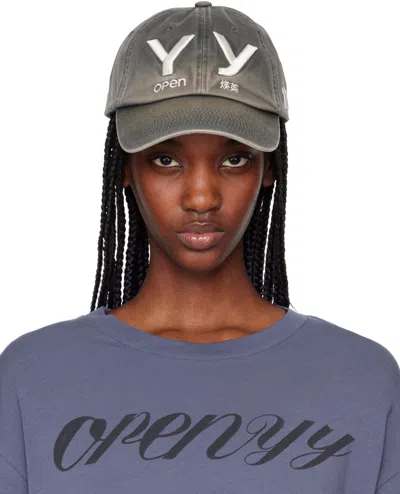 Open Yy Gray 'yy' Gradient Ball Cap