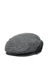 Open Yy Harris-tweed Foldable Ear-flaps Biker Hat In Gray