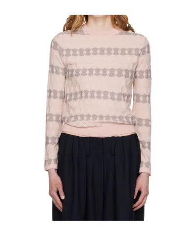 OPEN YY JACQUARD PULLOVER SWEATER
