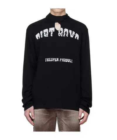 Open Yy Keyhole Sweater In Black