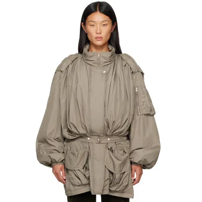 Open Yy カーキ ベルト カーゴ フィールドジャケット In Khaki