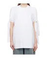 Open Yy Knotted T-shirt In White