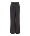 Open Yy Lace-up Drawstring Track Pants In Gray