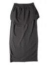 Open Yy Gray Layered Maxi Skirt In Black