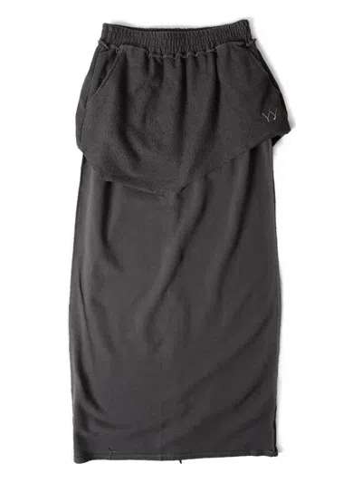 OPEN YY LAYERED DRAWSTRING SKIRT