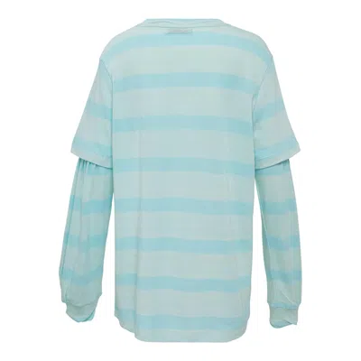 Open Yy Layered Stripe T-shirt In Blue