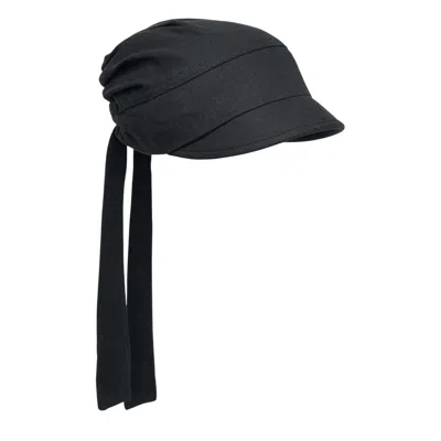 Open Yy Linen Tie-up Hat