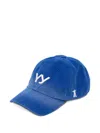 Open Yy Logo Cotton Cap In Blue